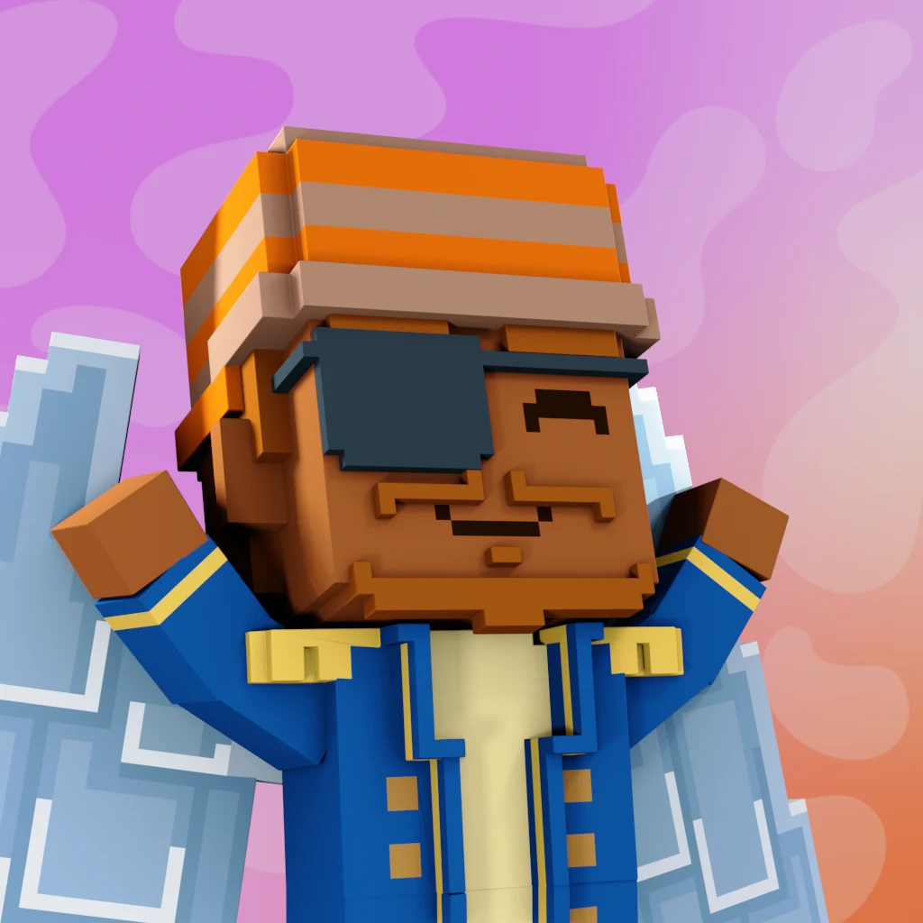 Pirate #958 voxel render