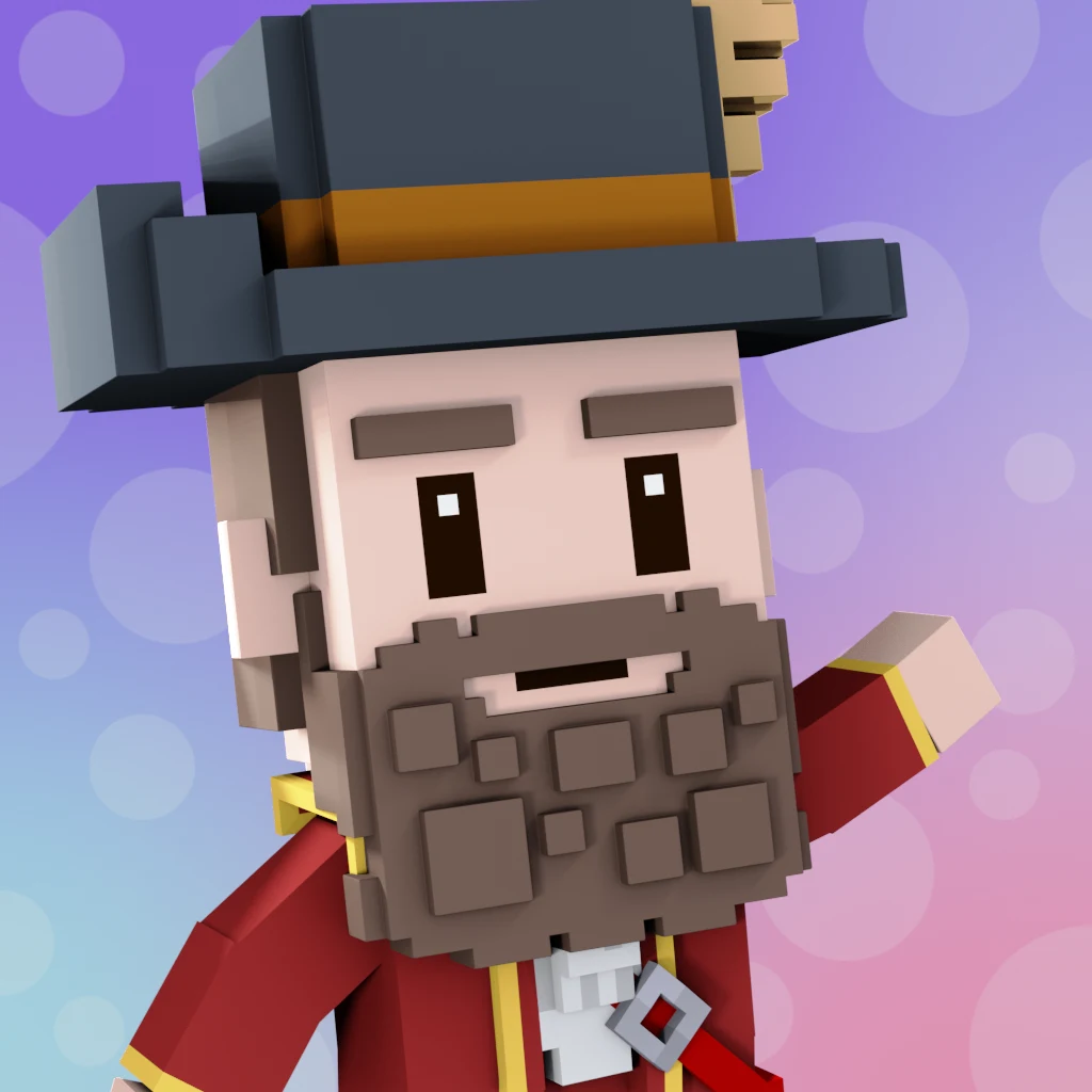 Pirate #9580 voxel render