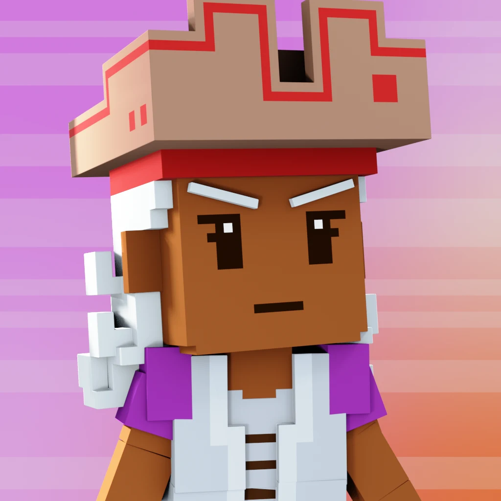 Pirate #9581 voxel render