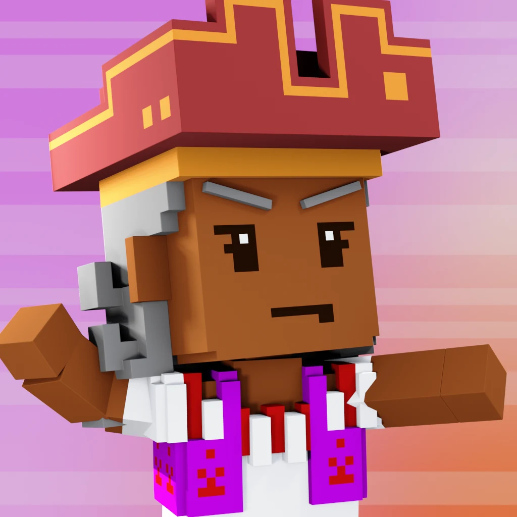 Pirate #9582 voxel render
