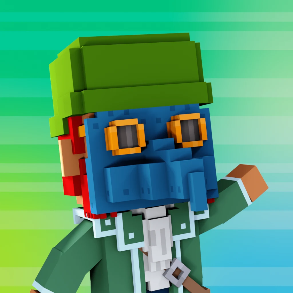 Pirate #9584 voxel render