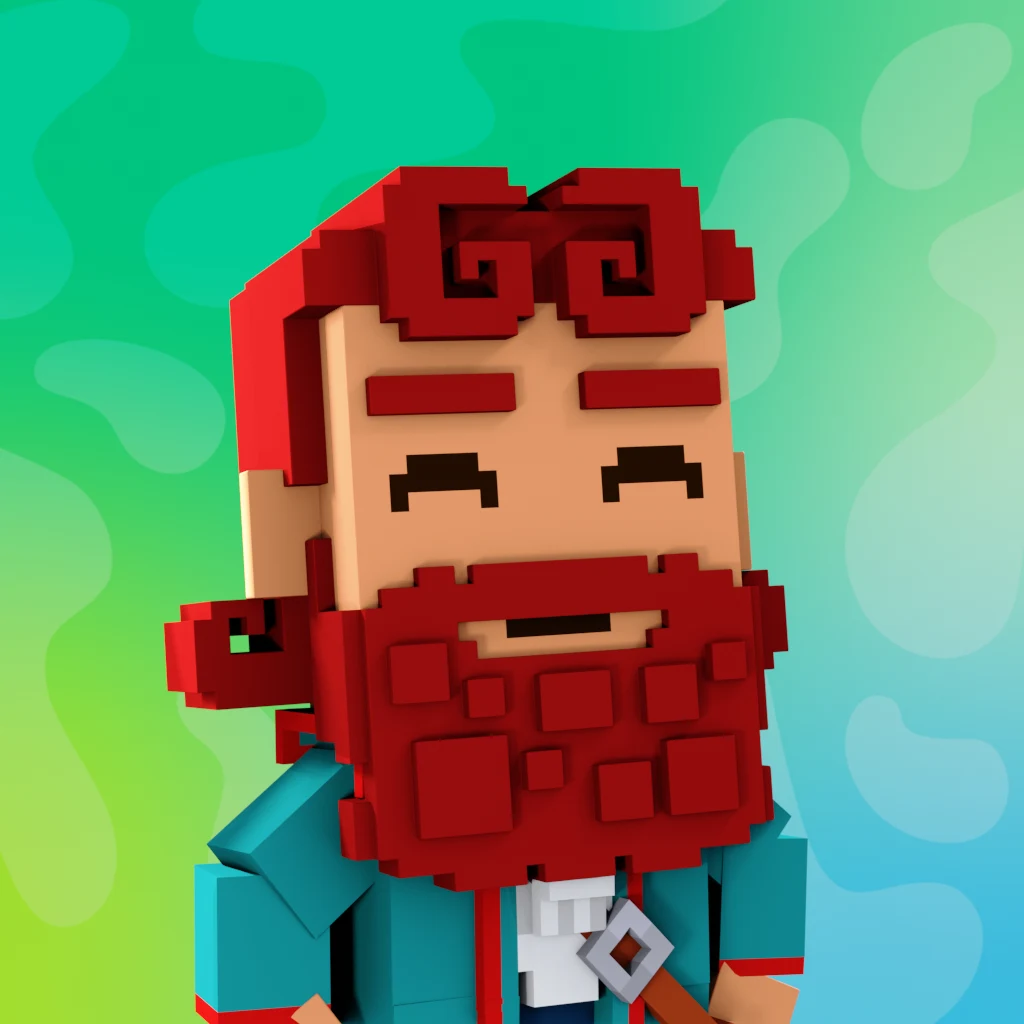 Pirate #9585 voxel render