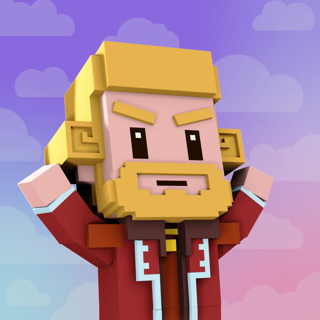 Pirate #9589 voxel render