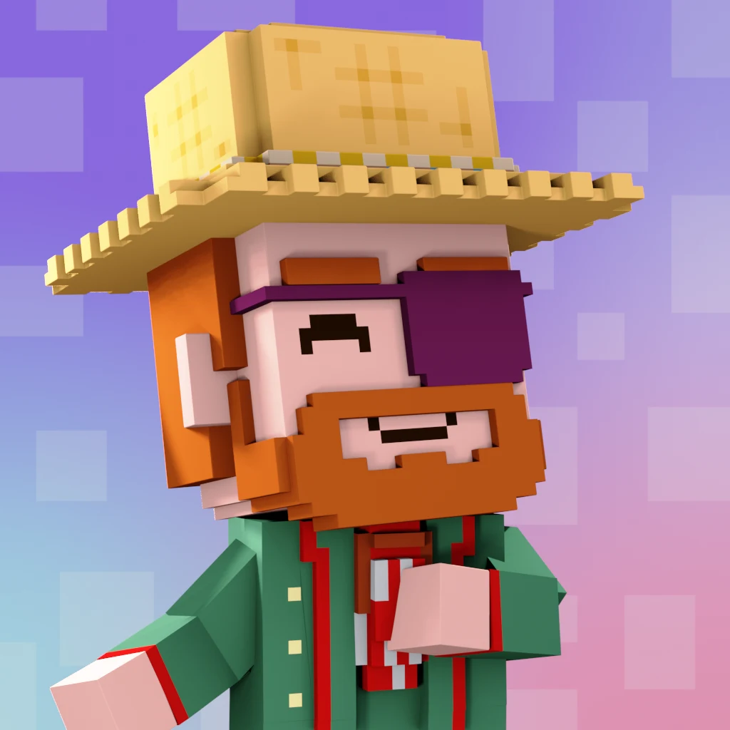 Pirate #9594 voxel render