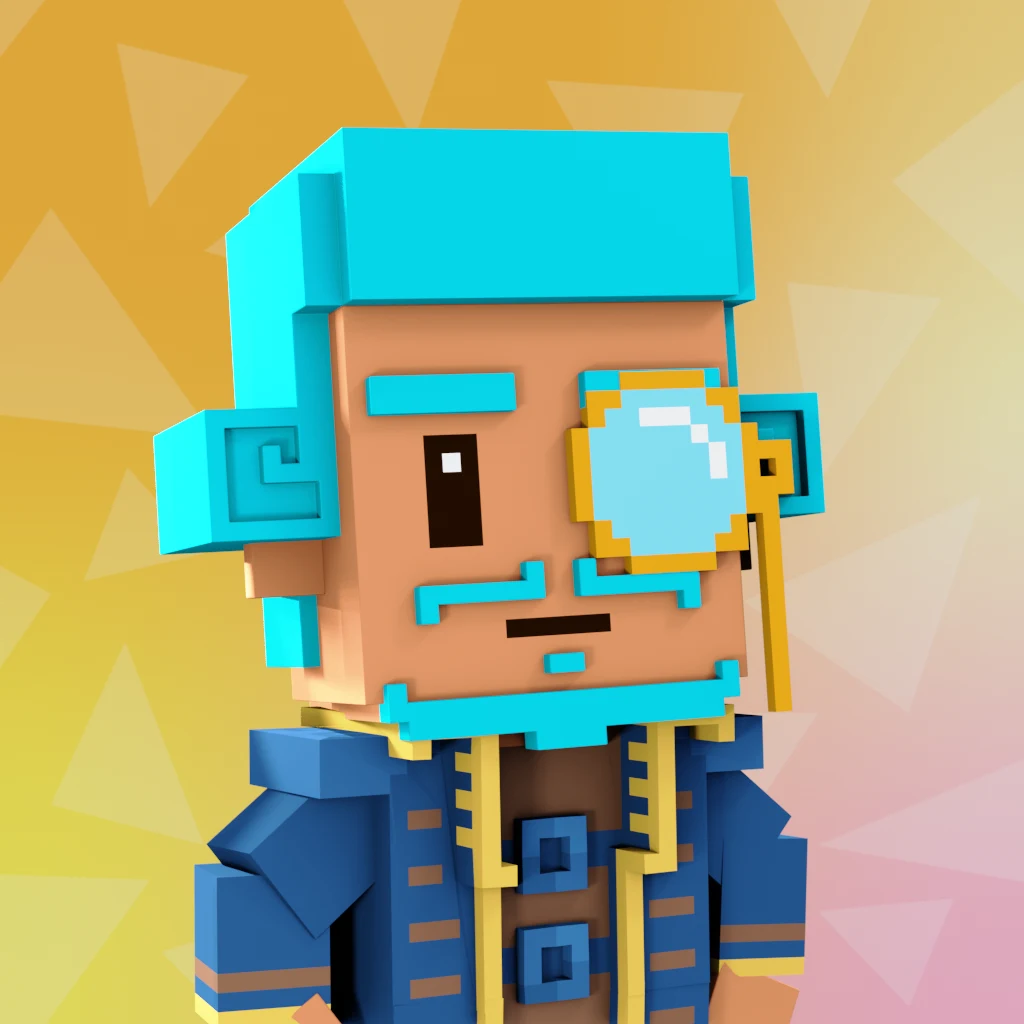 Pirate #9597 voxel render