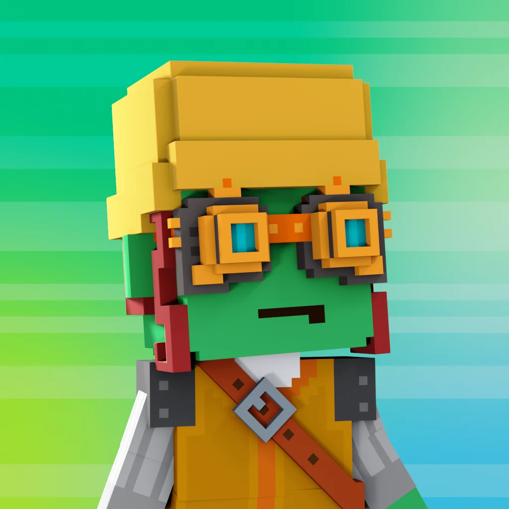 Pirate #9601 voxel render
