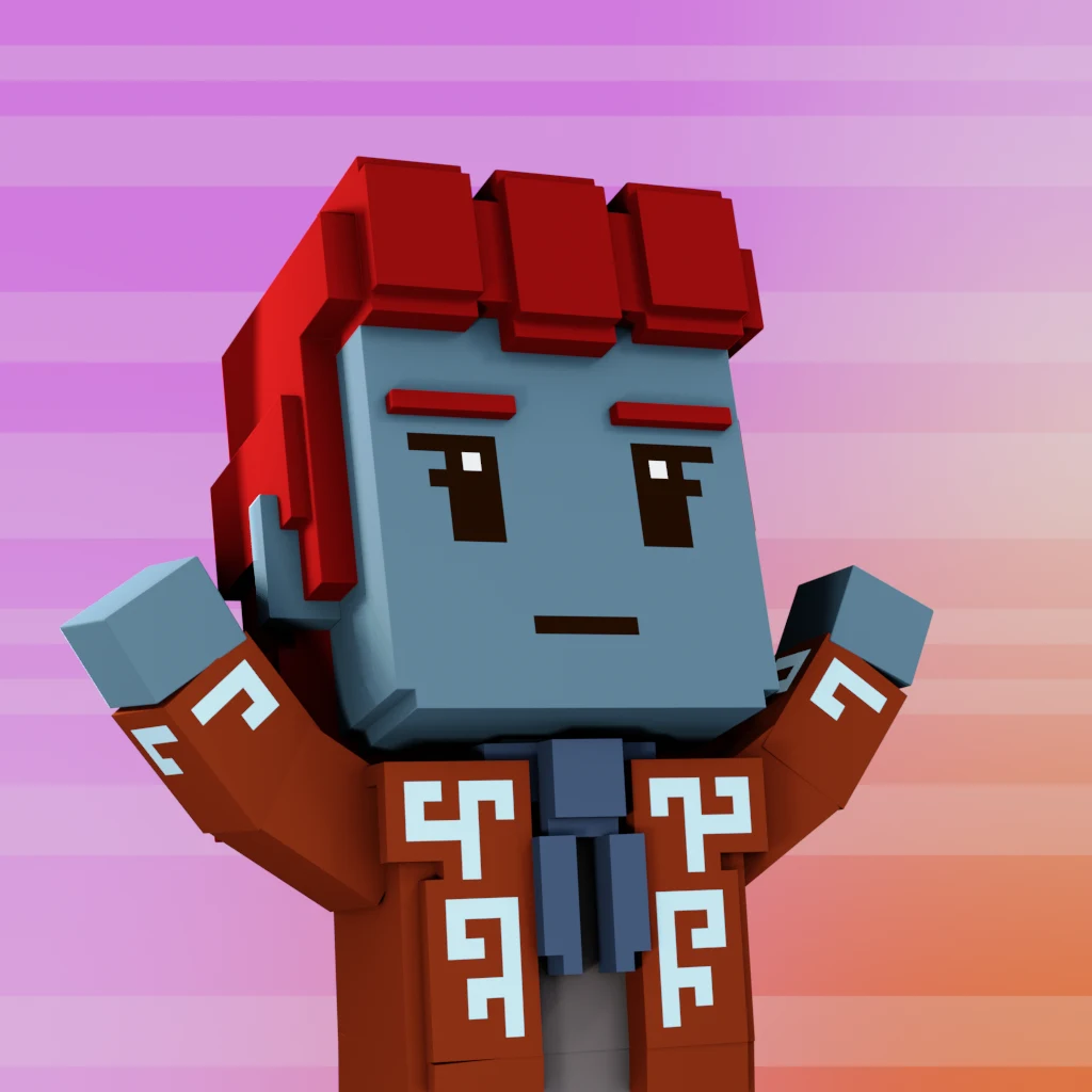Pirate #9602 voxel render