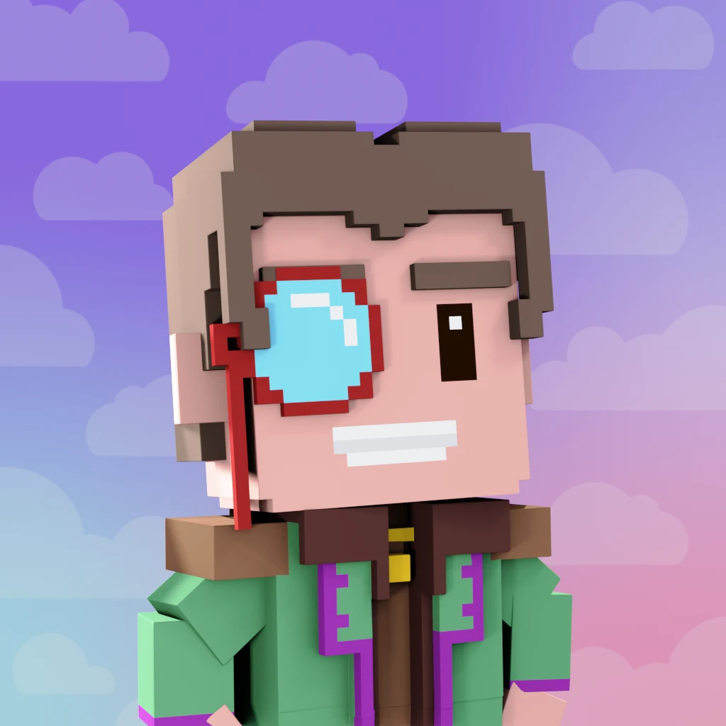 Pirate #9603 voxel render