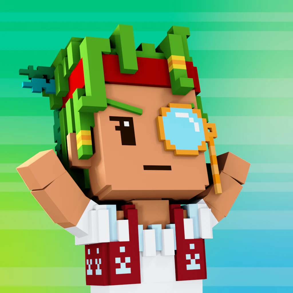 Pirate #9606 voxel render