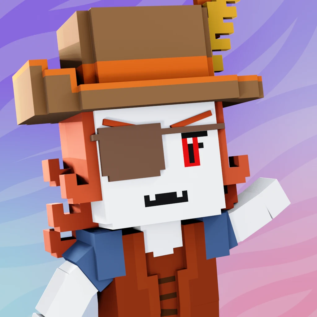 Pirate #9610 voxel render
