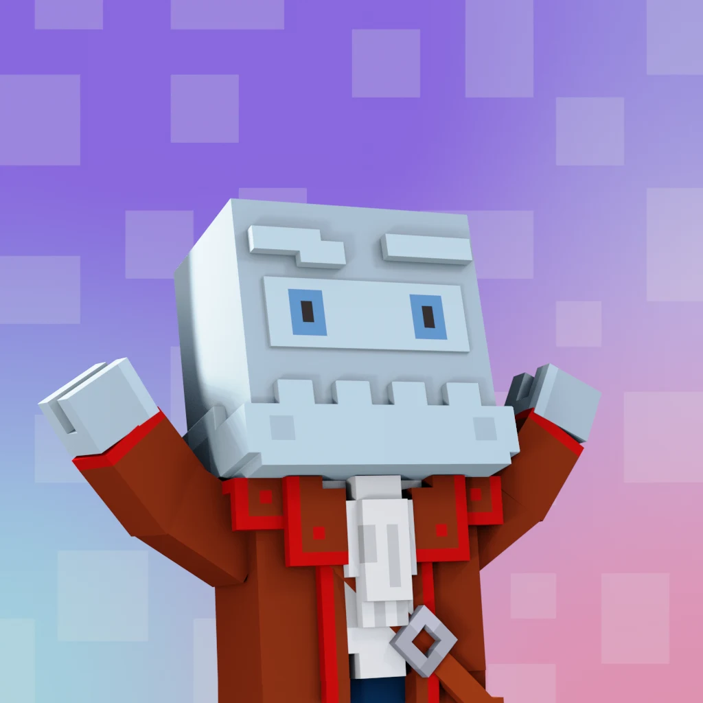 Pirate #9612 voxel render