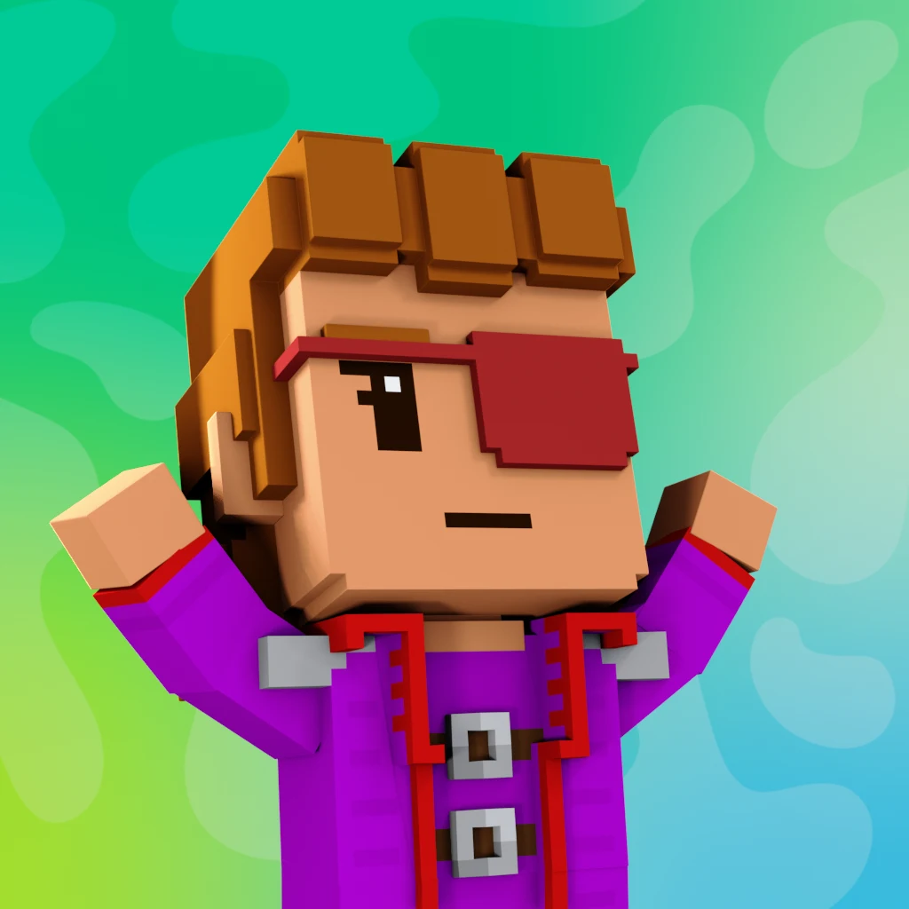 Pirate #9619 voxel render