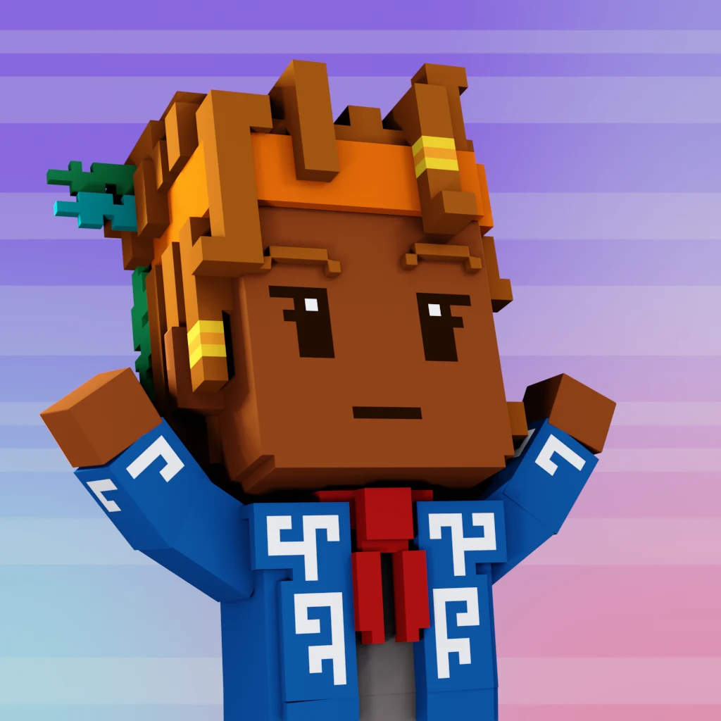 Pirate #962 voxel render