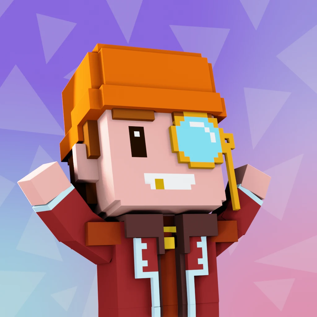 Pirate #9622 voxel render