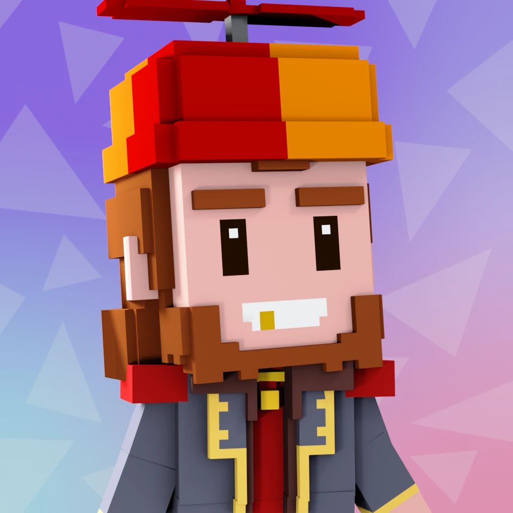 Pirate #9631 voxel render