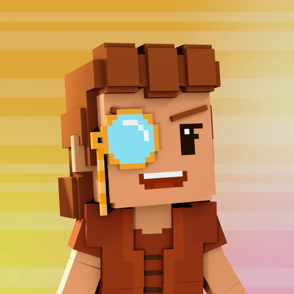 Pirate #9633 voxel render
