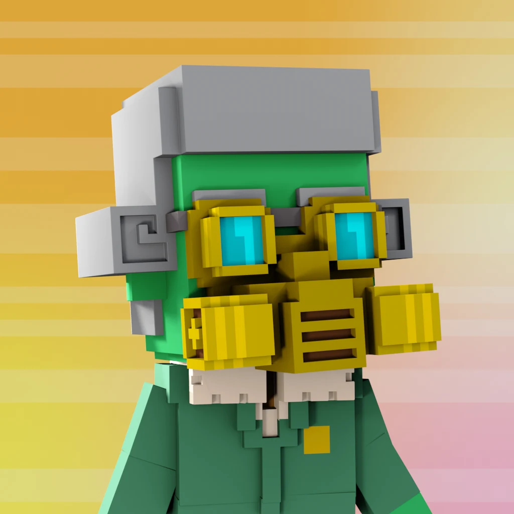 Pirate #9634 voxel render