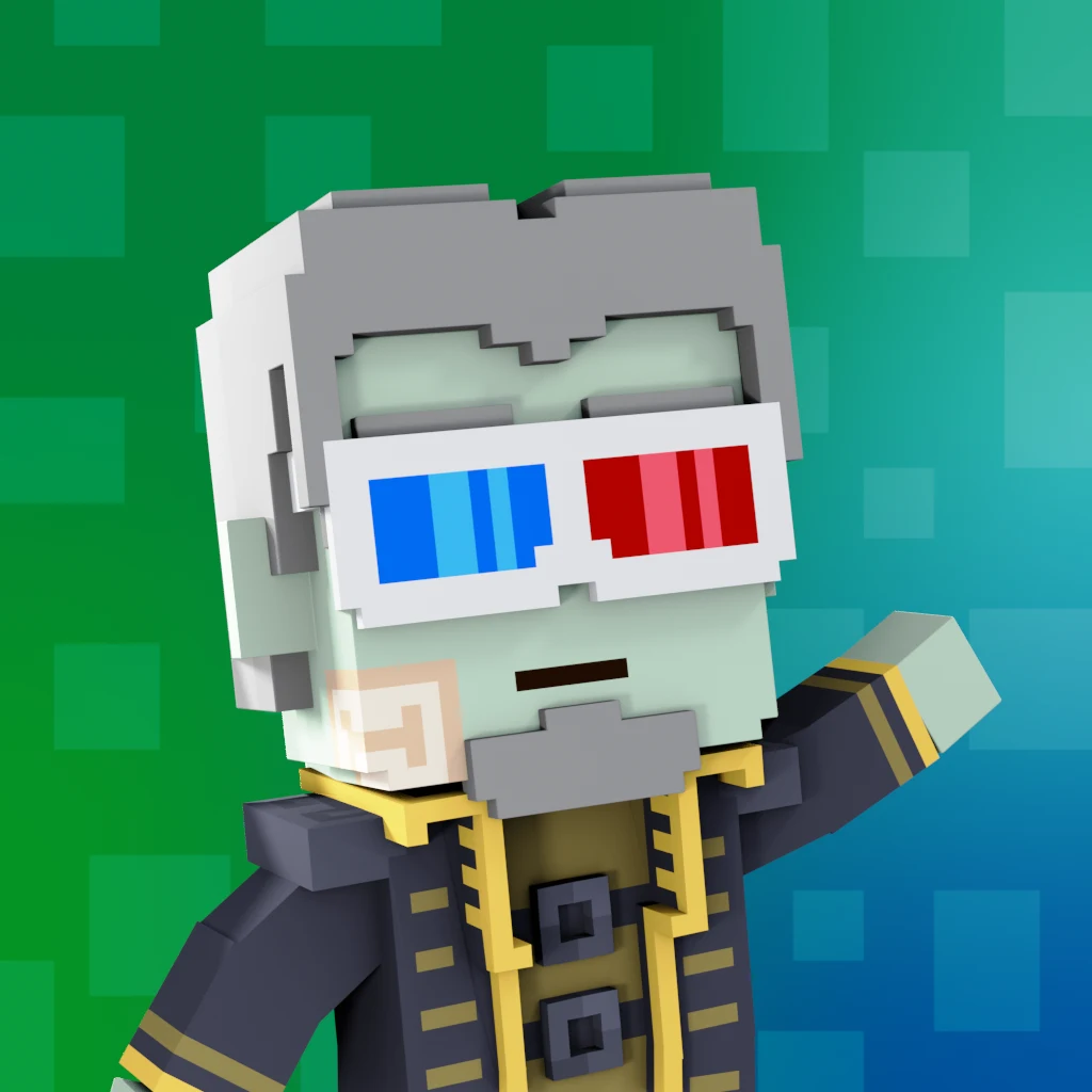 Pirate #9636 voxel render