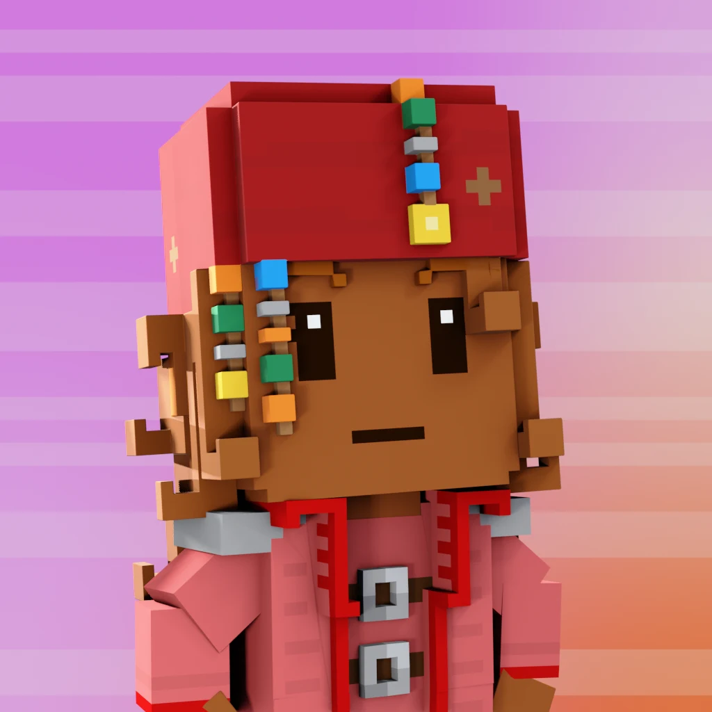 Pirate #9645 voxel render