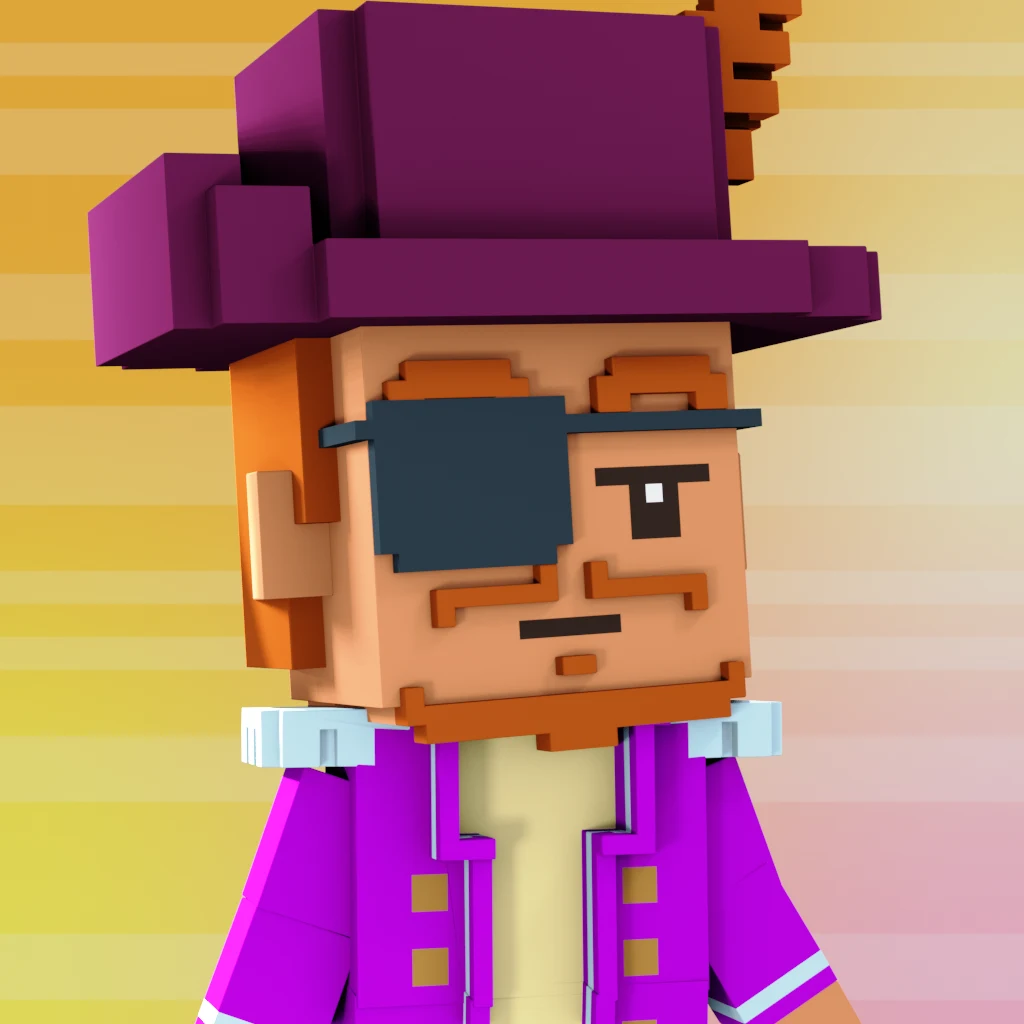 Pirate #9649 voxel render