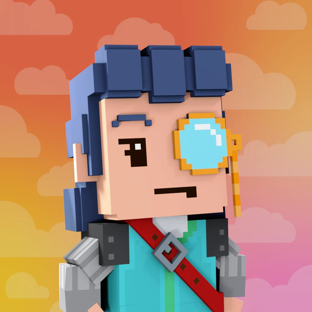 Pirate #965 voxel render