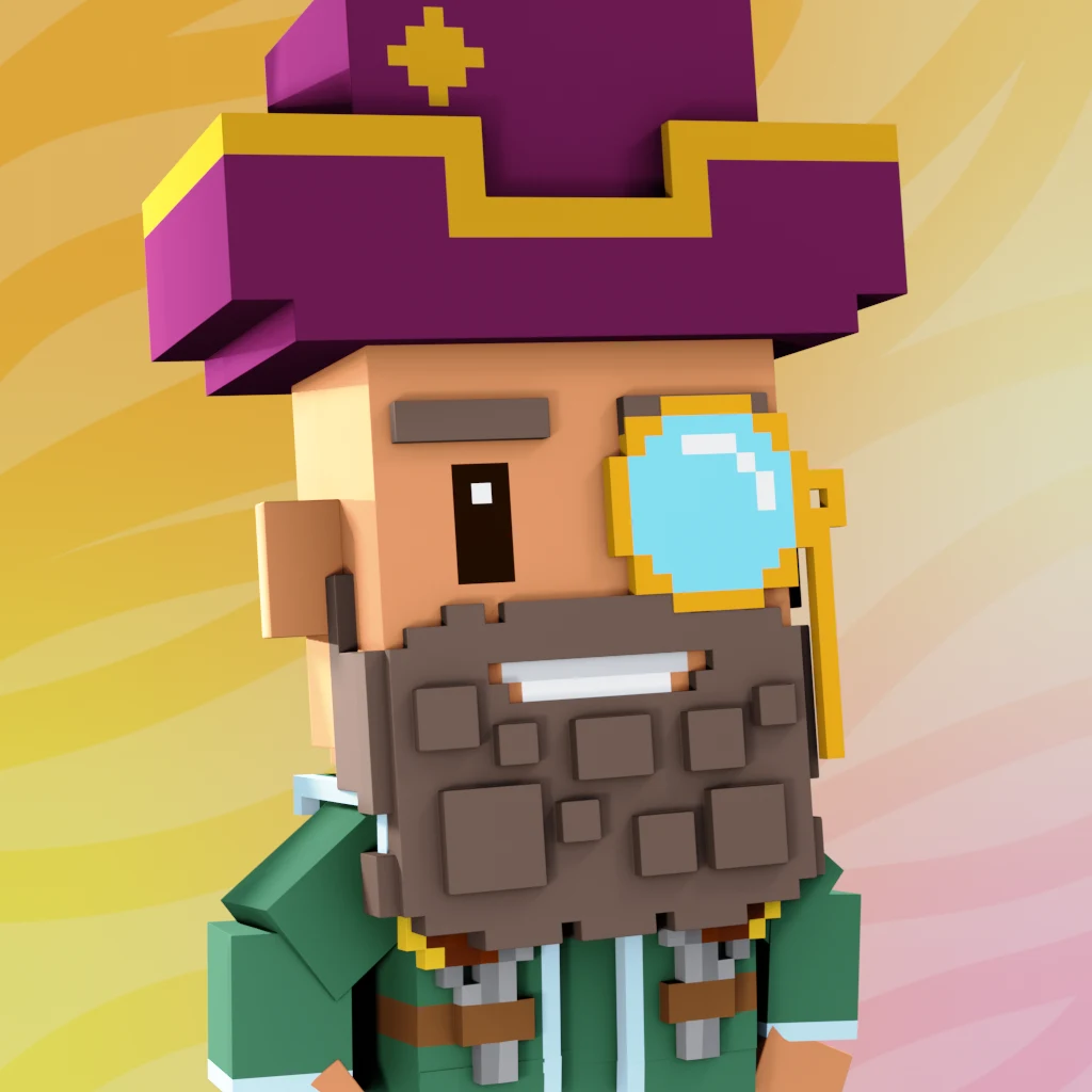 Pirate #9652 voxel render