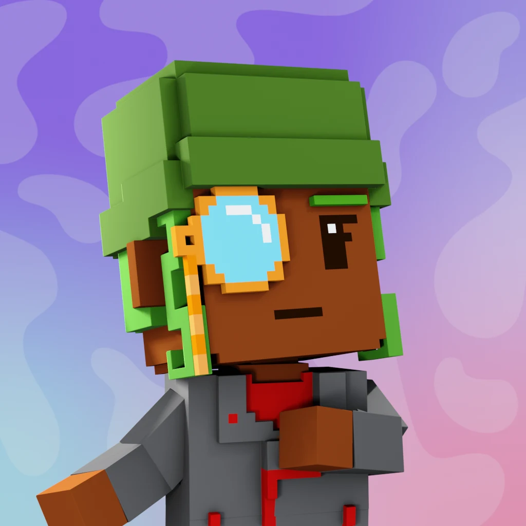 Pirate #9654 voxel render