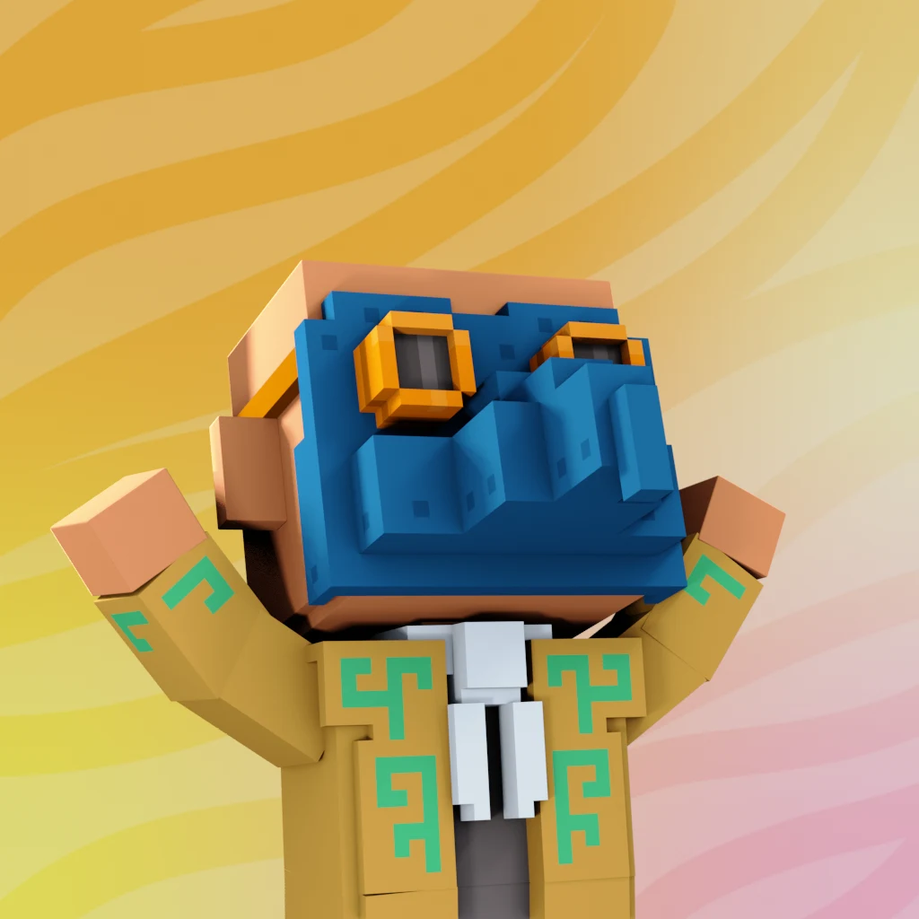Pirate #9655 voxel render