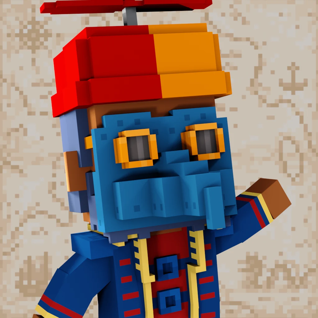 Pirate #9660 voxel render