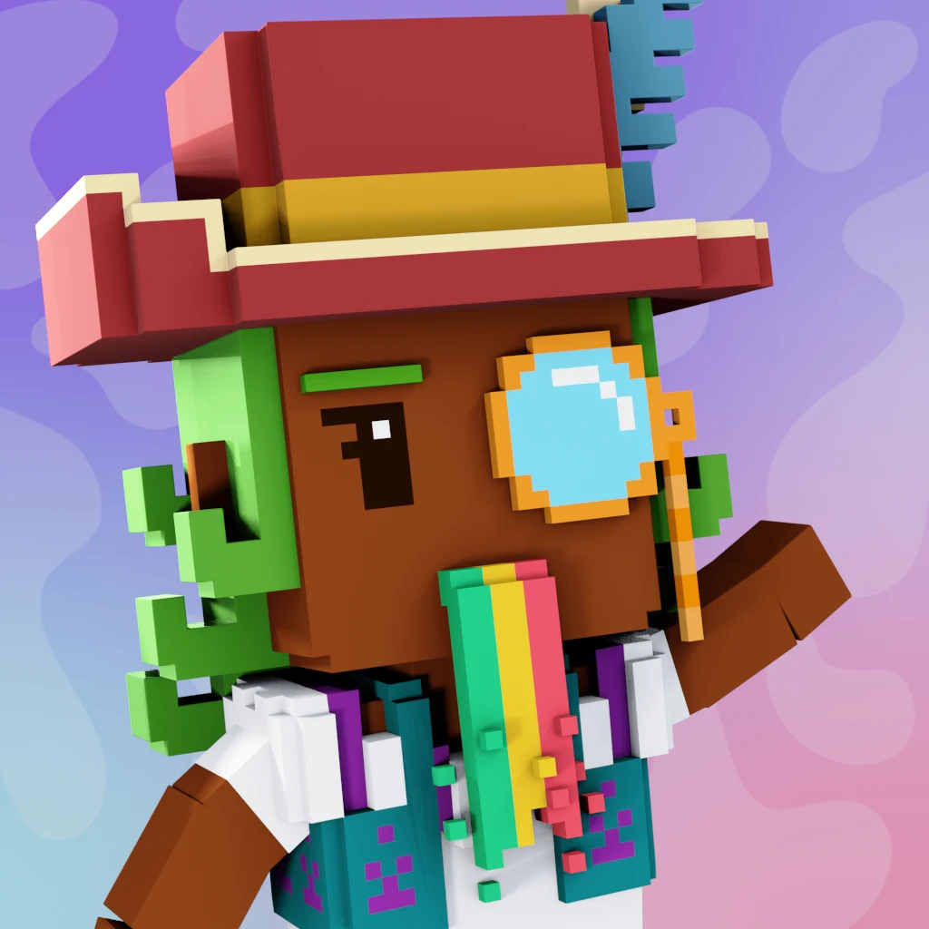 Pirate #9661 voxel render