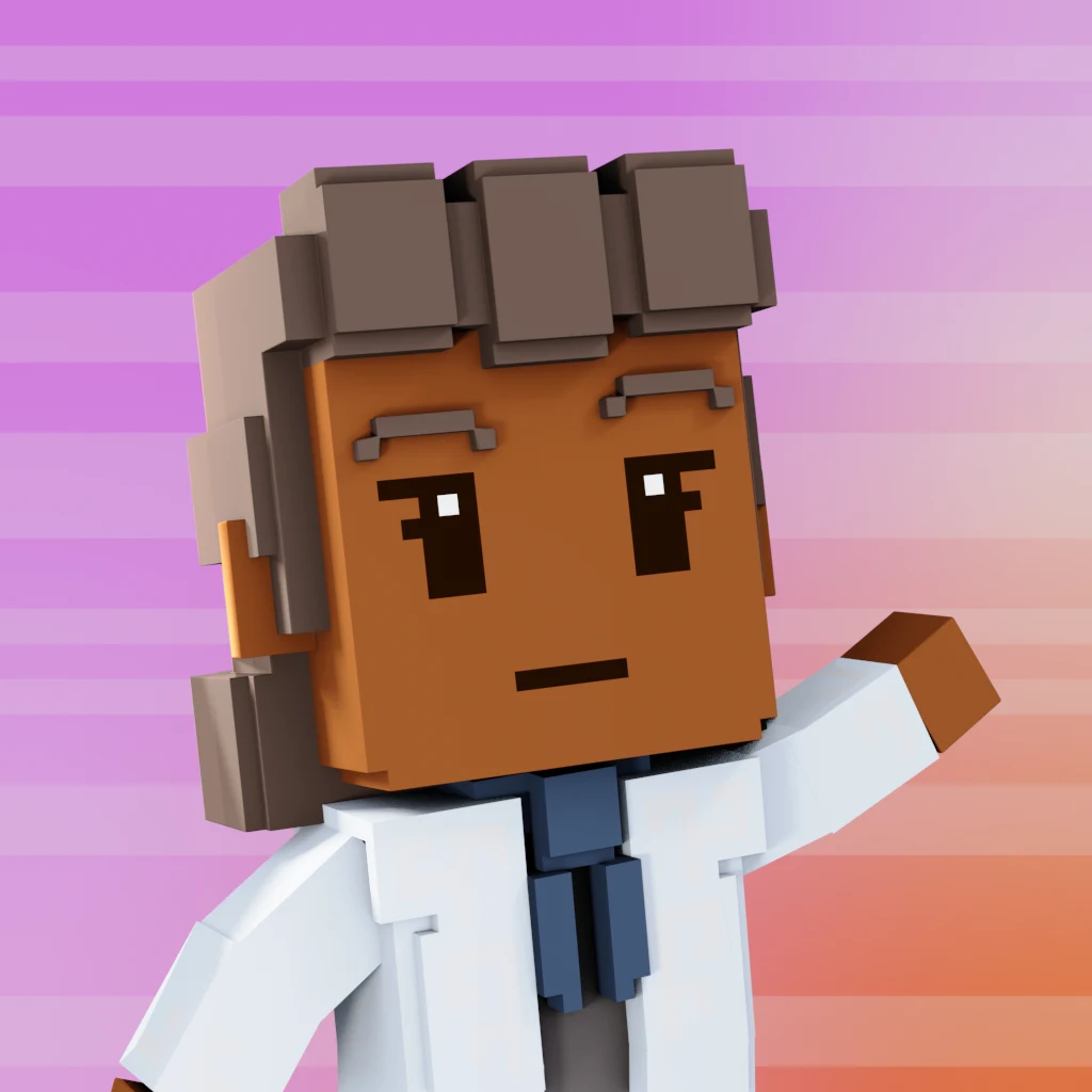 Pirate #9663 voxel render