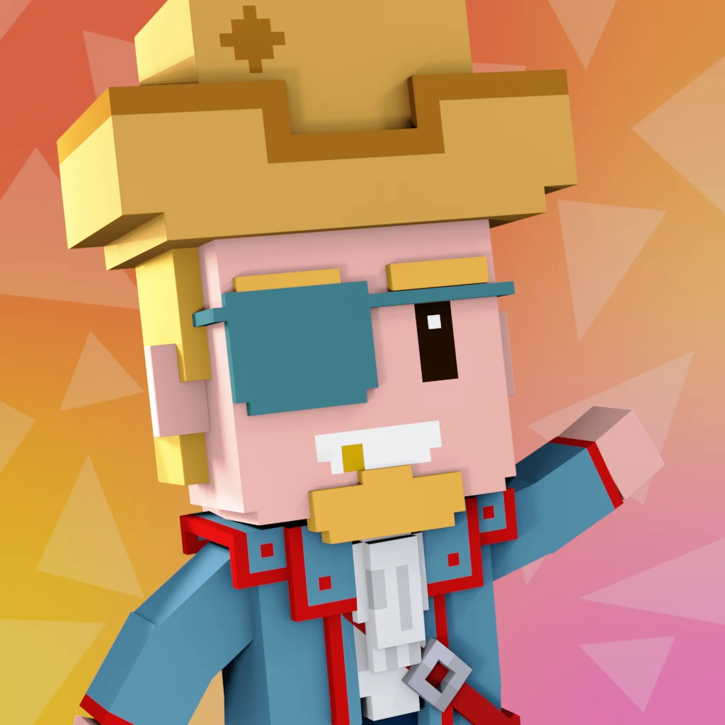 Pirate #9665 voxel render