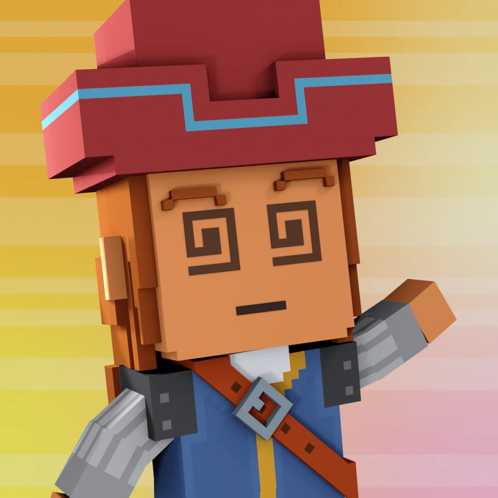 Pirate #9667 voxel render