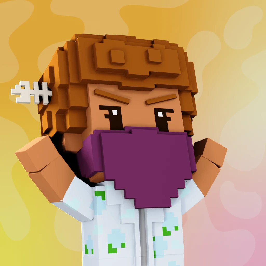 Pirate #967 voxel render