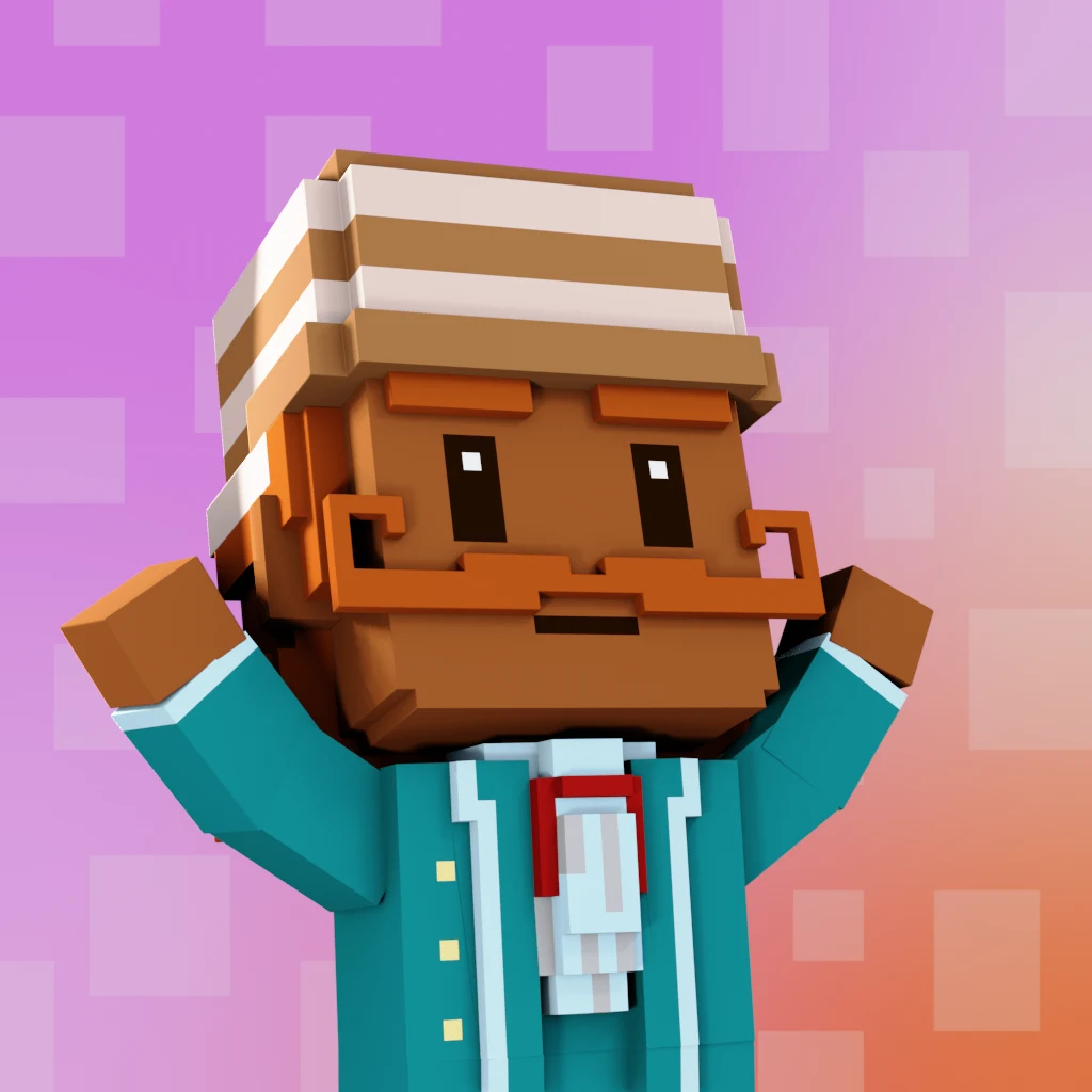 Pirate #9672 voxel render