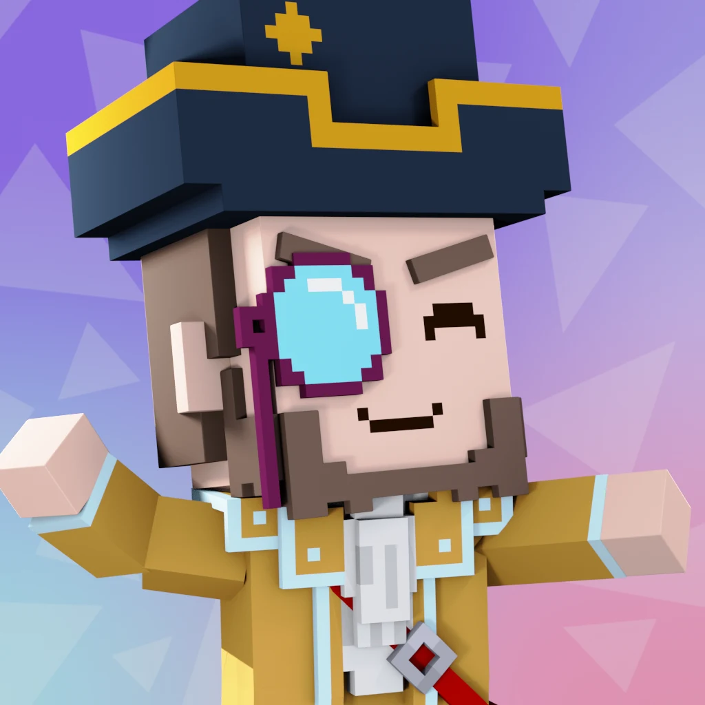 Pirate #9674 voxel render