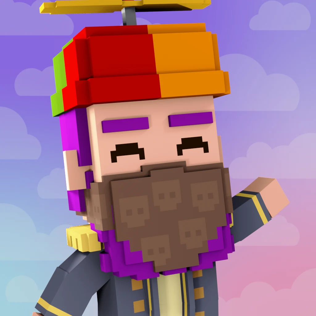 Pirate #968 voxel render