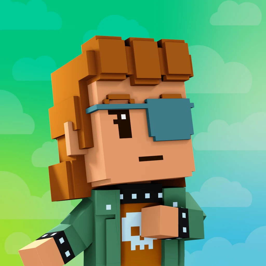 Pirate #9681 voxel render