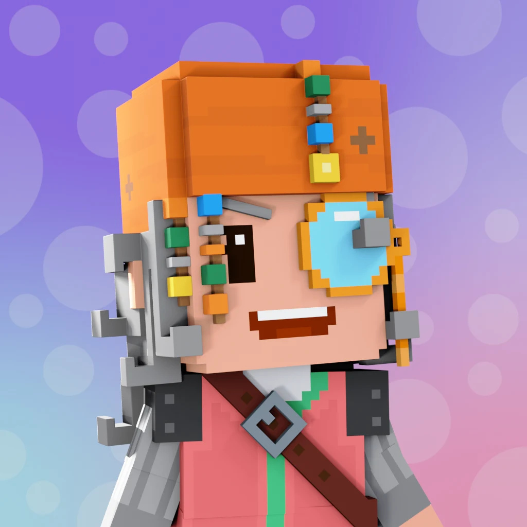 Pirate #9683 voxel render