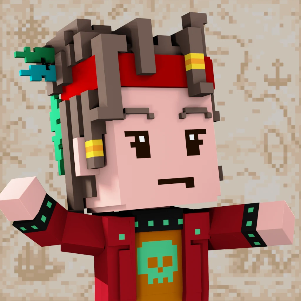 Pirate #9692 voxel render