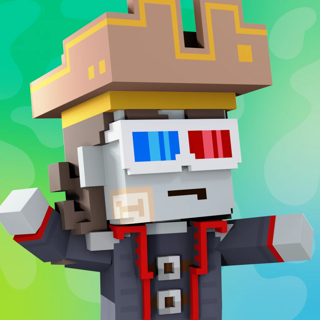 Pirate #97 voxel render