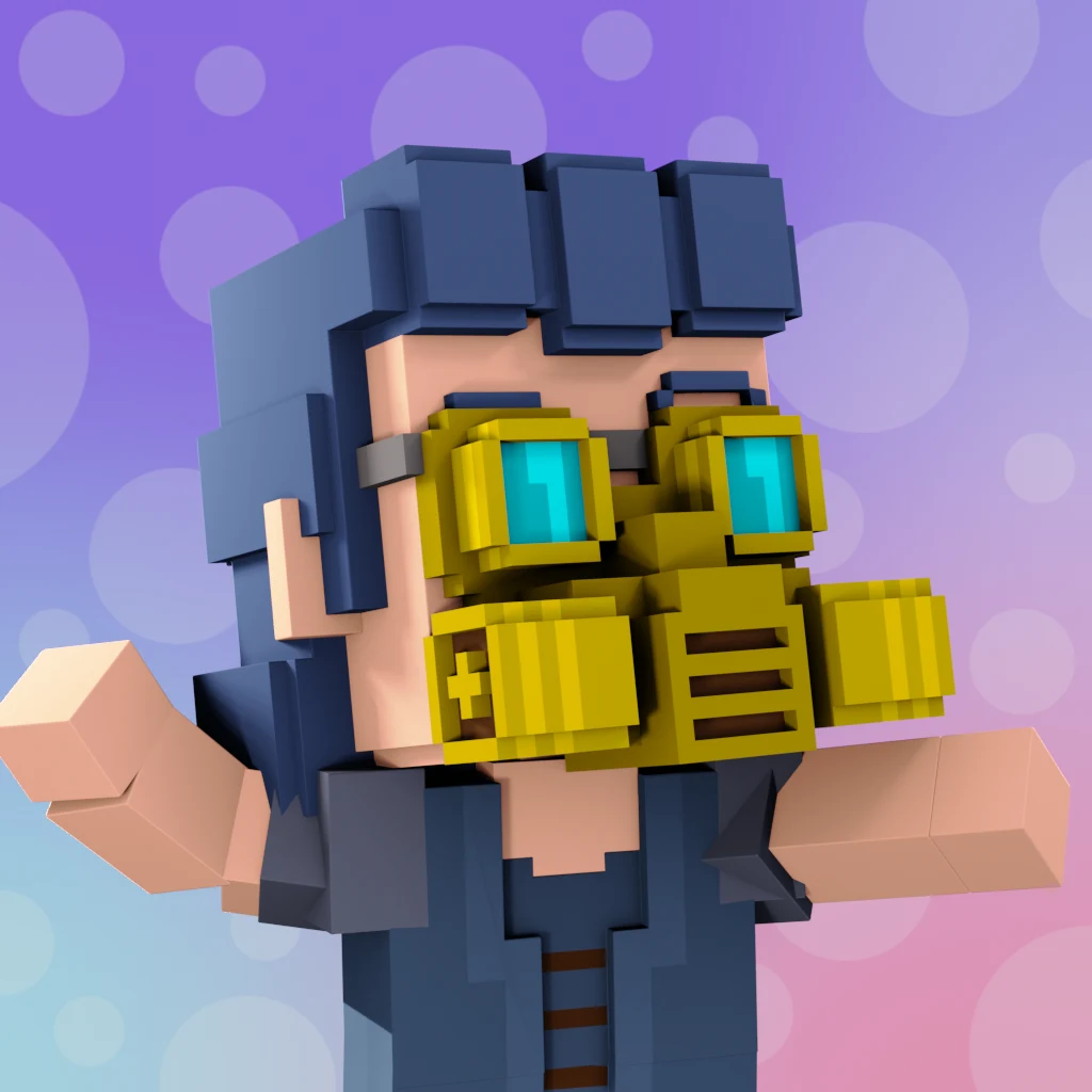 Pirate #9700 voxel render