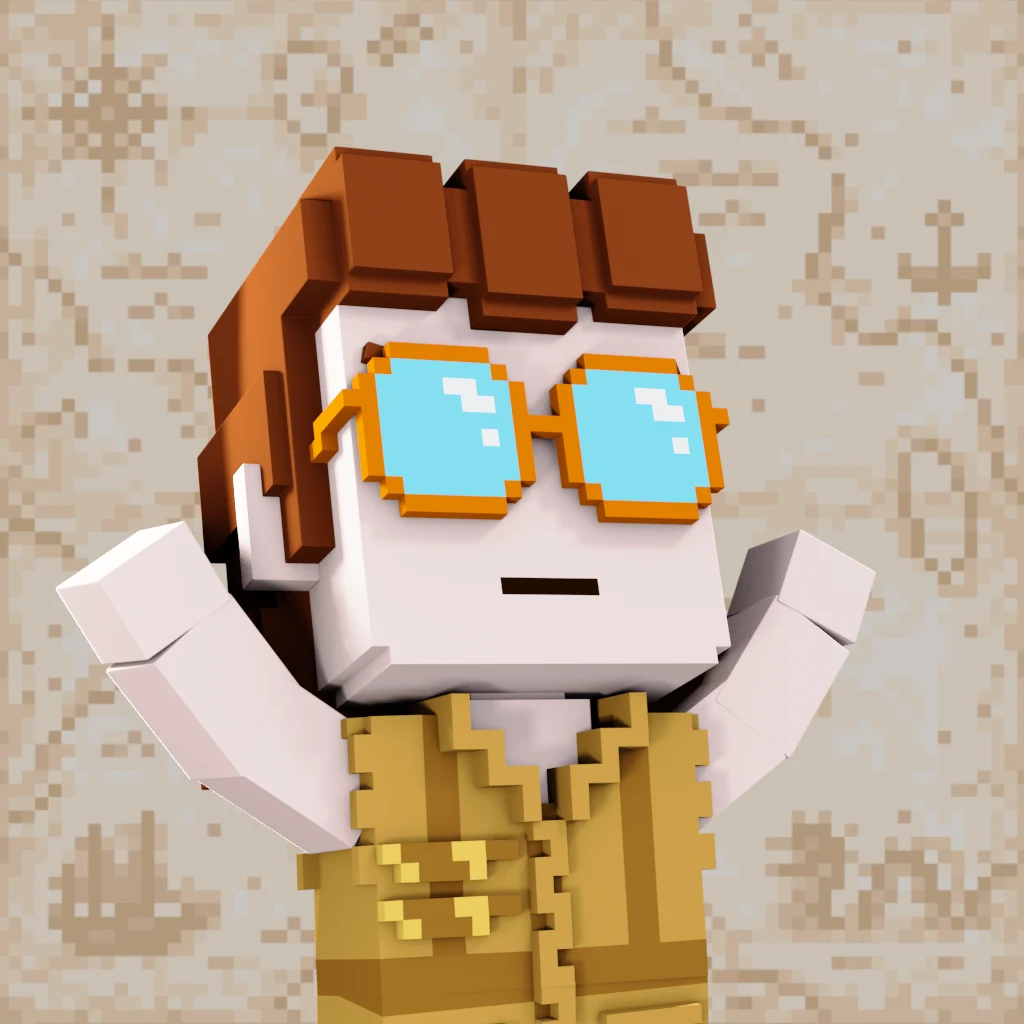 Pirate #9705 voxel render