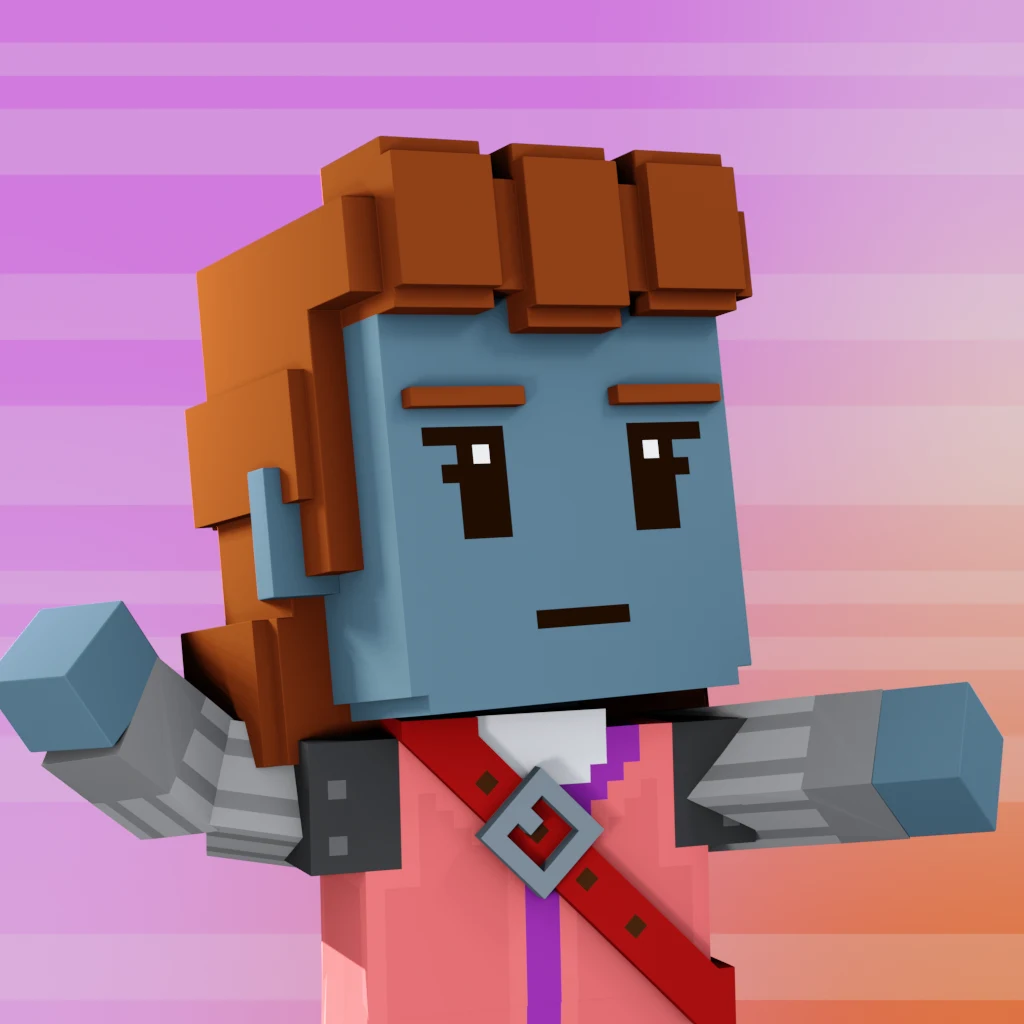 Pirate #9706 voxel render