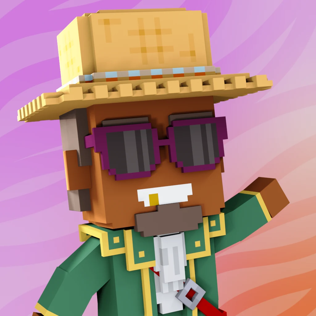 Pirate #9707 voxel render