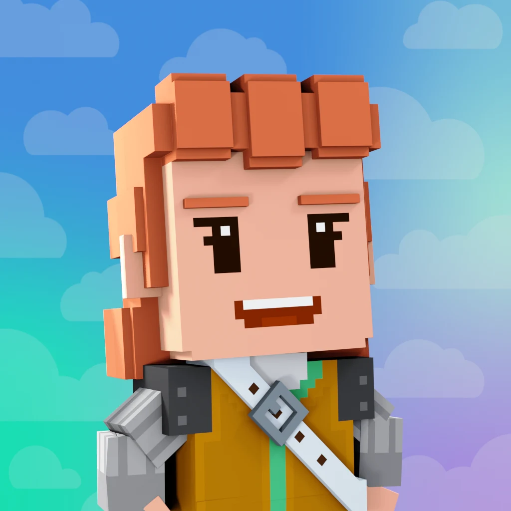 Pirate #971 voxel render