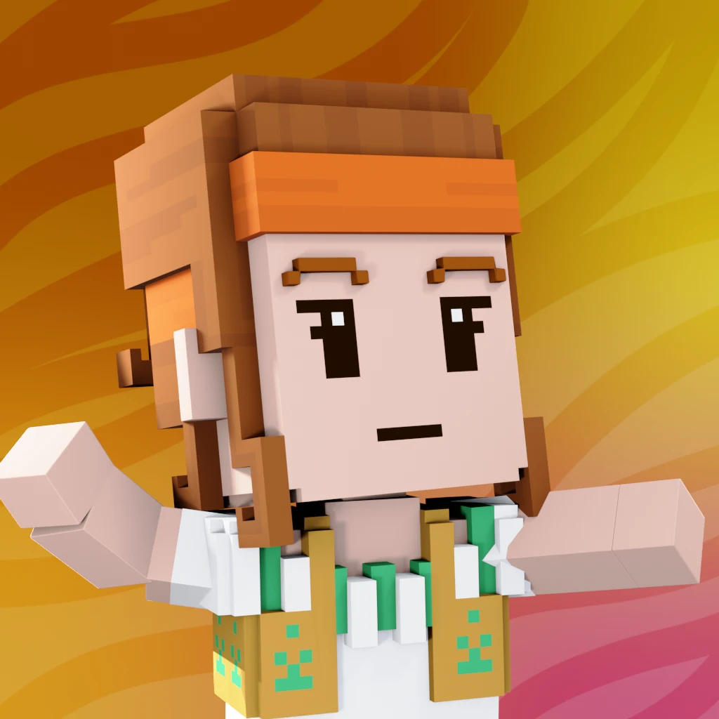 Pirate #9713 voxel render