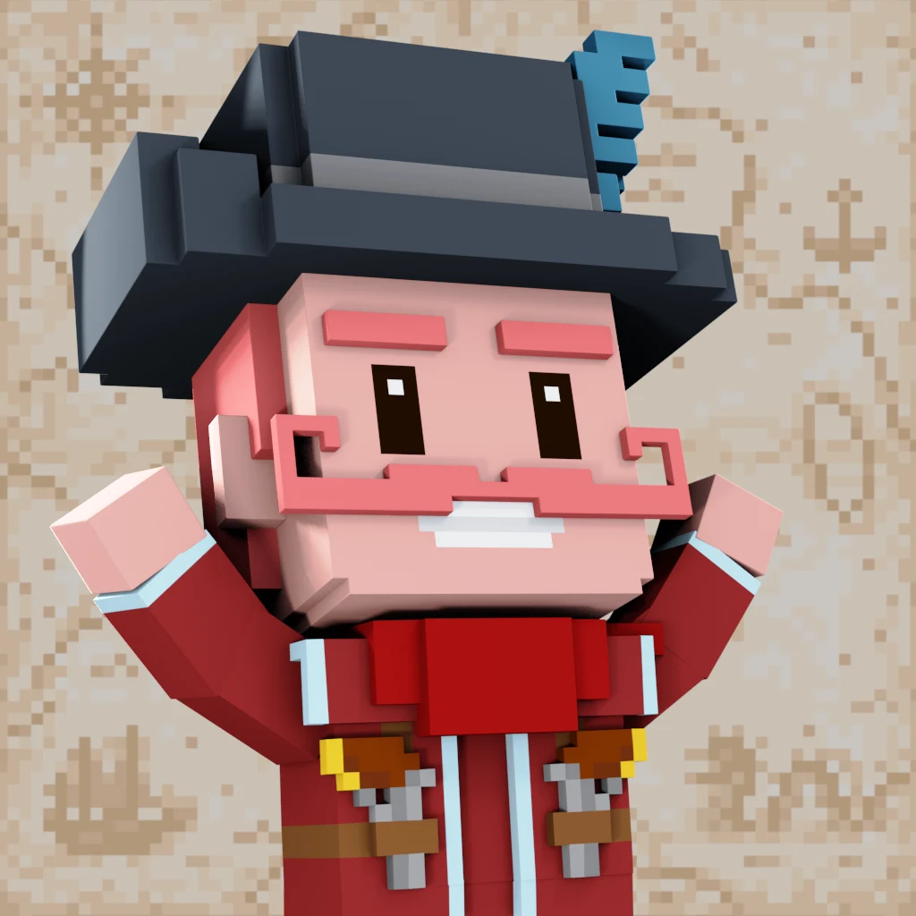 Pirate #9715 voxel render
