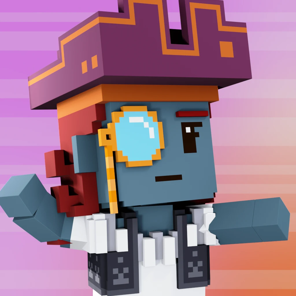 Pirate #9717 voxel render