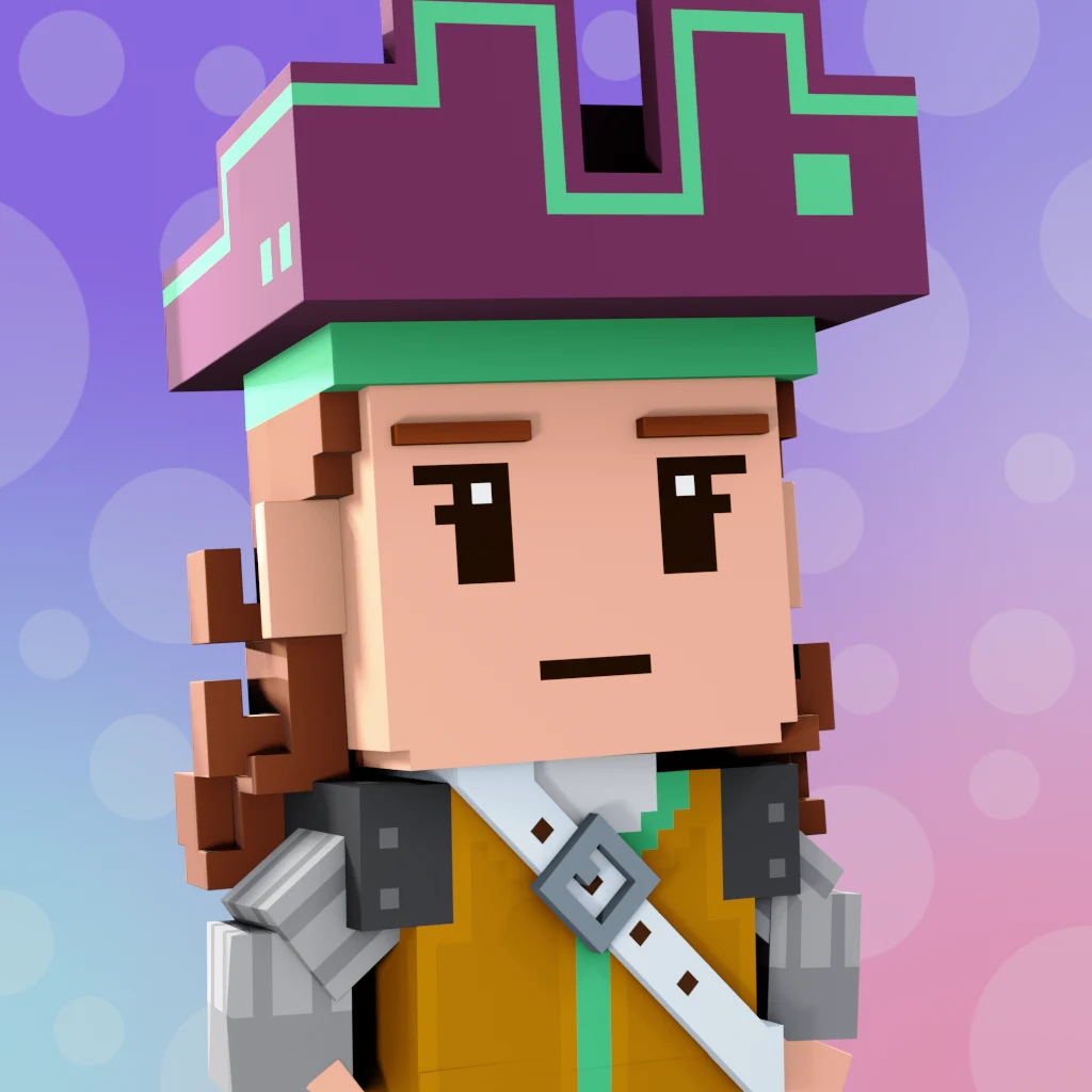 Pirate #972 voxel render